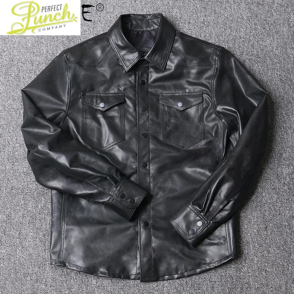 

Куртка мужская из натуральной овчины, рубашка с лацканами, мягкая верхняя одежда, из натуральной кожи, LXR423