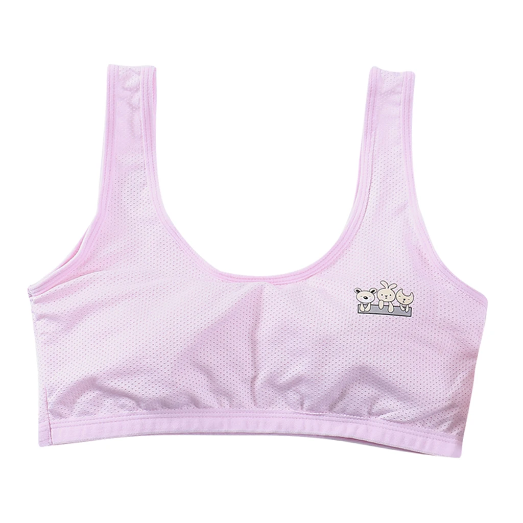 Puberty Young Girl Training Bra Teenage Underwear Wireless Thin Cup Sports Bra Girls Clothing Cotton Teenage Girls Bra