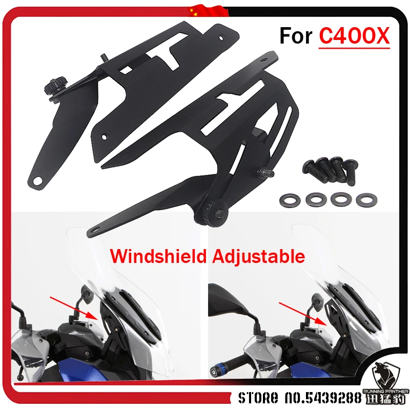 

For BMW C400X C 400X C400 X C 400 X c400x Motorcycle Accessories windshield adjustable bracket deflector glass adjuster