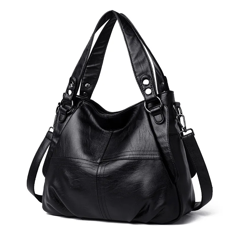 

Large Capacity Lady's Genuine Leather Handbag Fashion Trendy Exqusite Design Soft Sheepskin Women Elegant Shoulder Bag