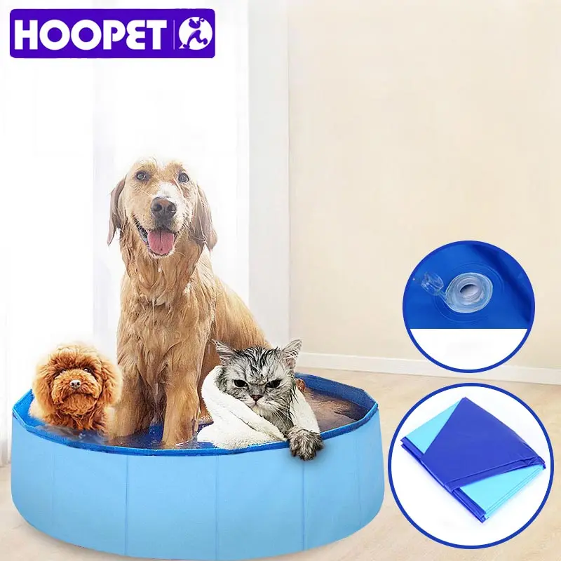 HOOPET собака кошка плавательный бассейн дом кровать летний складной бассейн ПВХ стиральная пруд
