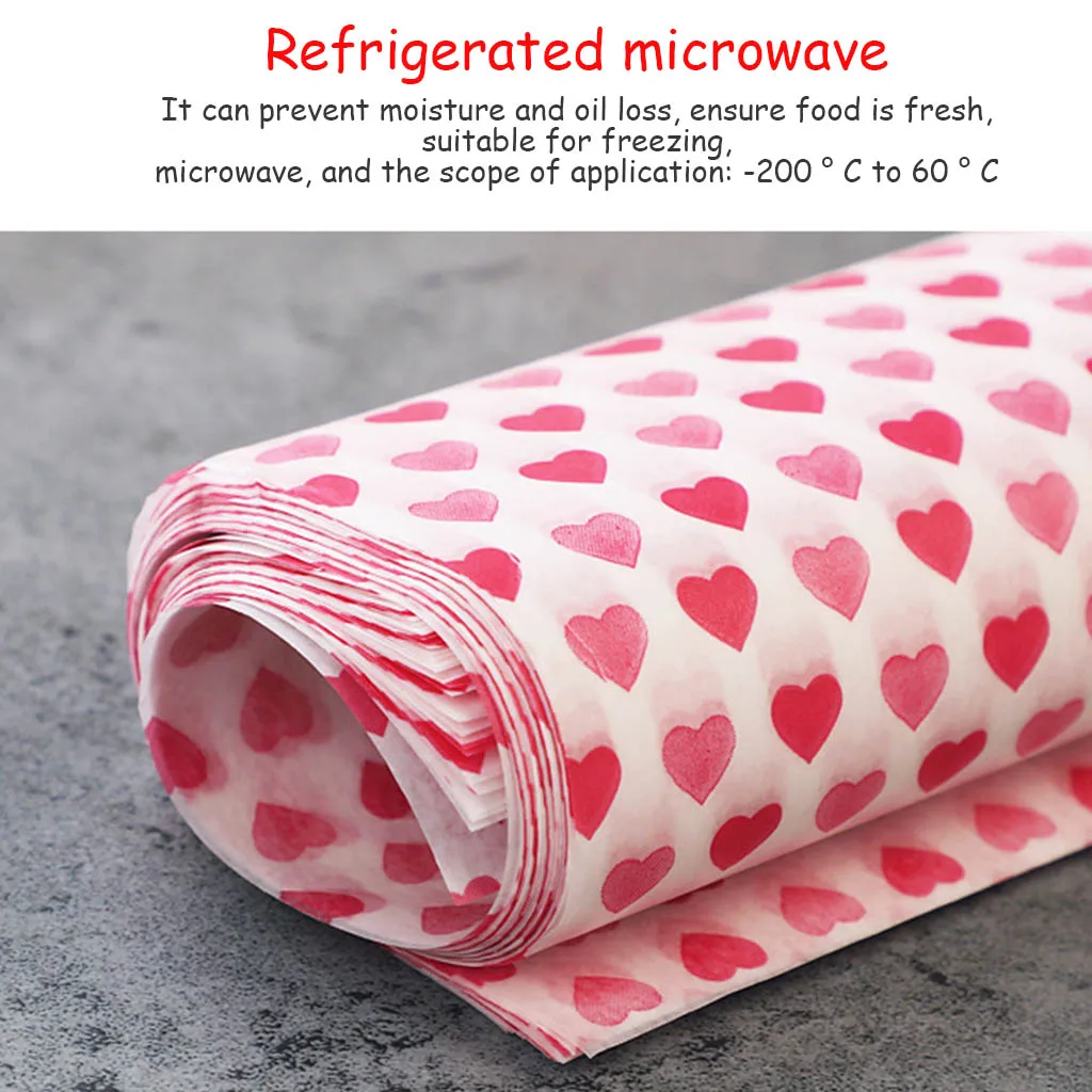 50Pcs/Lot Wax Paper Food Wrappers Wrapping Paper Food Grade Grease