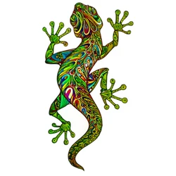 Novo arco íris artesanato de madeira jigsaw salamandra 100 200 300 peças em forma de quebra cabeças brinquedo de madeira original para menino menina crianças presente natal