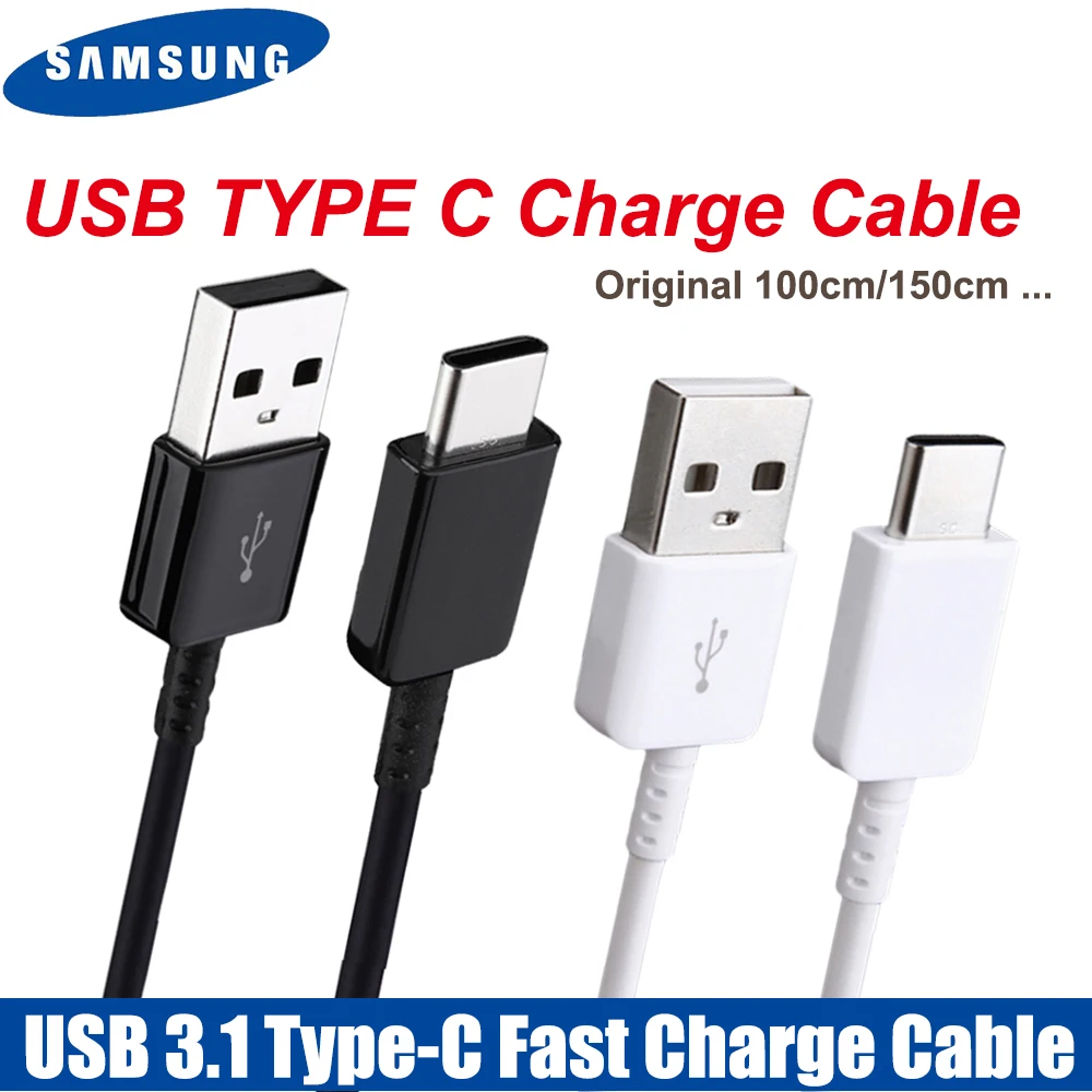 Original samsung tipo c cabo 0.28/1.2/1.5m carregador rápido linha de dados para samsung galaxy s8 s9 plus s10 nota 8 9 10 a3/a5/a7 2017