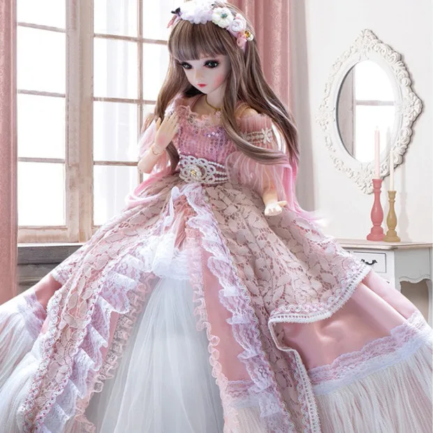 

60cm Fashion BJD Large doll Doris Katy Hand-modified Version 1/3 BJD Princess Dolls With Makeup Full Set Doll For Girl Birthday