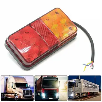 

2x Trailer Caravans Lorry Lamps Campers Waterproof Durable Car Truck LED Rear Tail Light Warning Lights Rear Lamp Trailer Lights