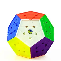 YuXin small Magic V2 3x3x3 megaminxed Megaminx многоцветный Невидимый волшебный куб ультра-Гладкий 3x3 кубар-Рубик на скорость детские игрушки