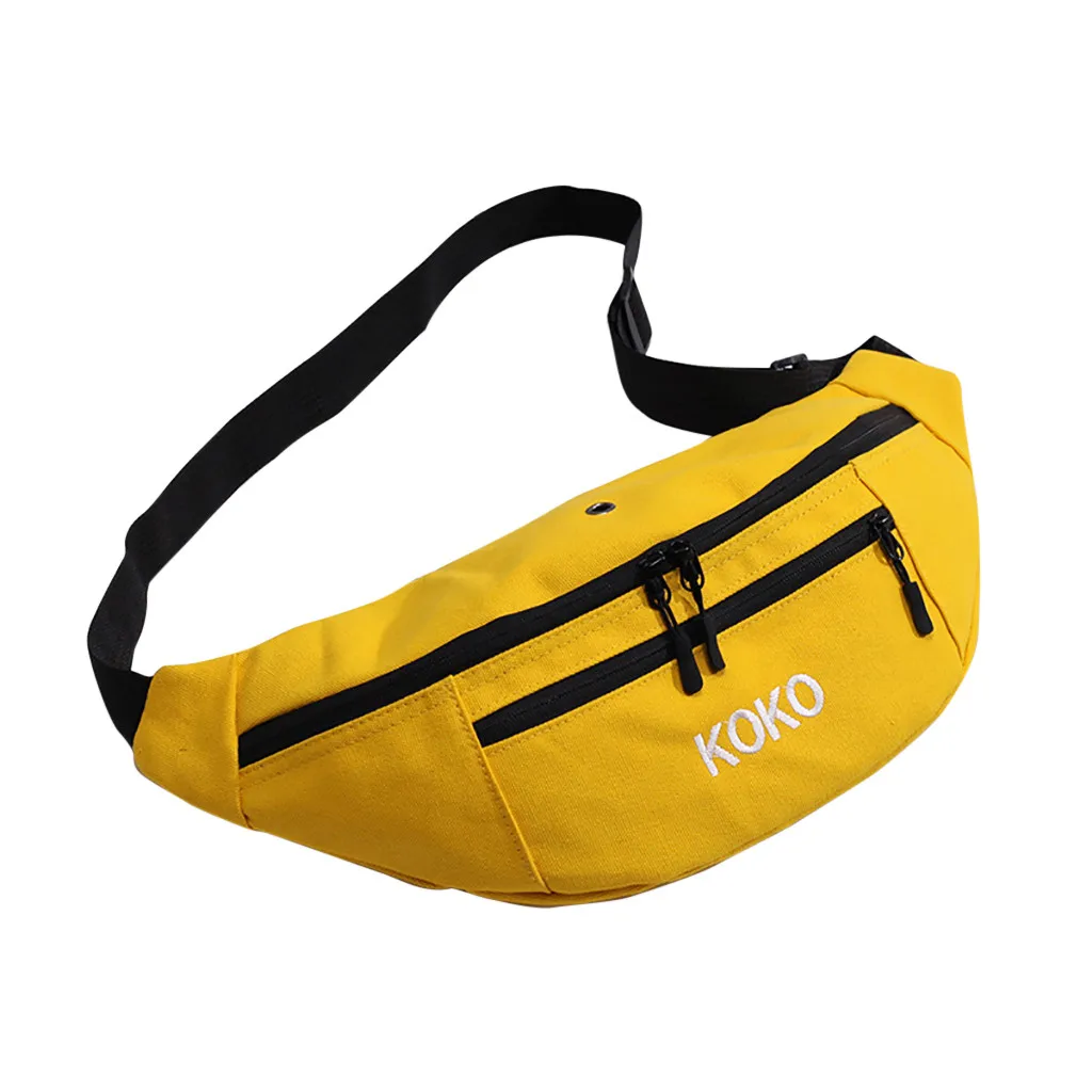 Yellow Поясная сумка, Женская поясная сумка, спортивная поясная сумка, сумка на одно плечо, сумка на плечо, на застежке, вечерние сумки через плечо, Sac Banane#25 - Цвет: Yellow