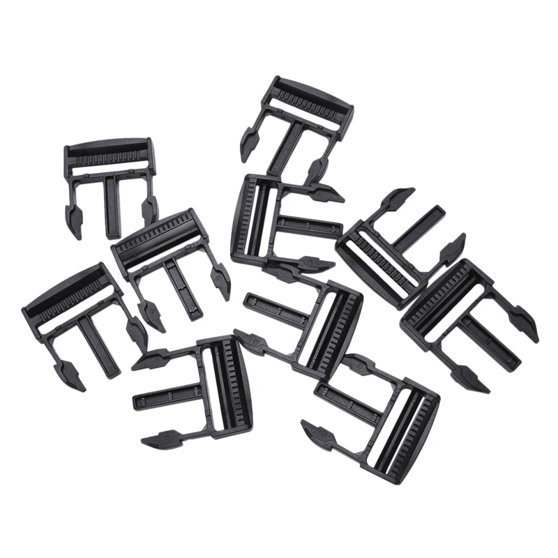 NEW-10pcs пластиковые застежки Клипса-Паракорд для Паракорда браслет черный ремешок Застежка