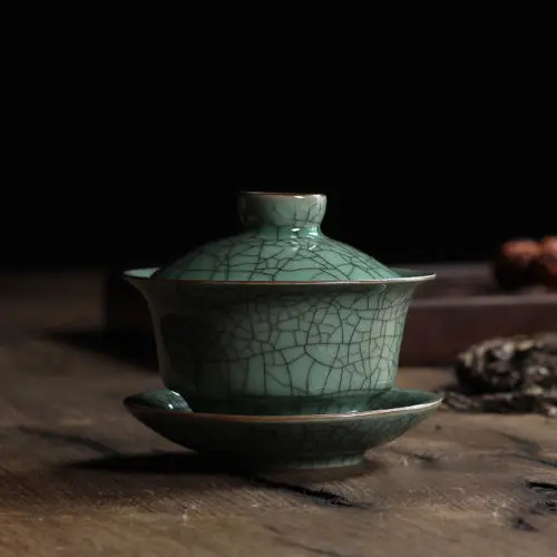 [GRANDNESS] Longquan Celadon фарфоровые фотографические чашки потрескавшееся глазурье 150