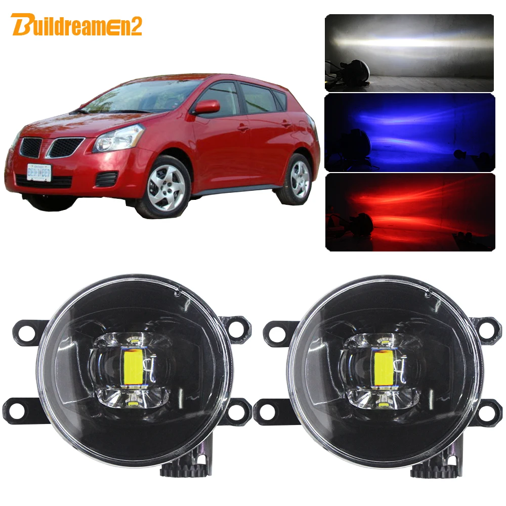 Buildreamen2 для Pontiac Vibe 2008 2009 2010 автомобиля H11 светодиодный лампы Противотуманные фары