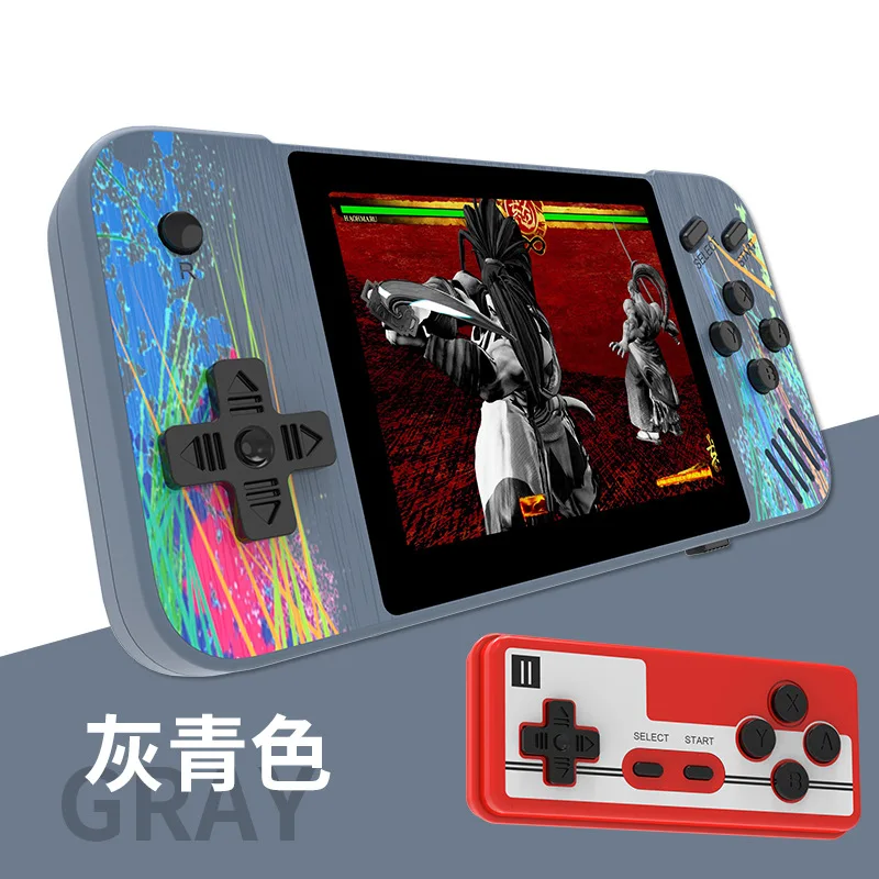 800 Retro Console Double Handheld Game Player Battery 3.0 Inch LCD Built-in 400 Video Games Gift for Kids Classic Videoconsolas 