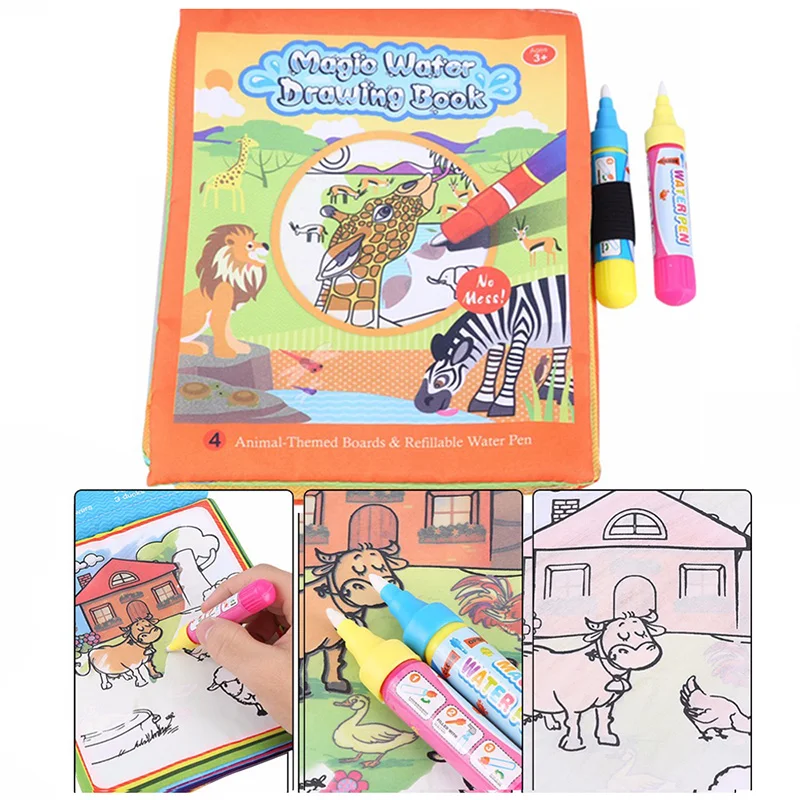 Magique eau dessin coloriage livre pour enfants coloriage Doodle & stylo magique dessin jouets apprentissage éducatif pour enfants jouets