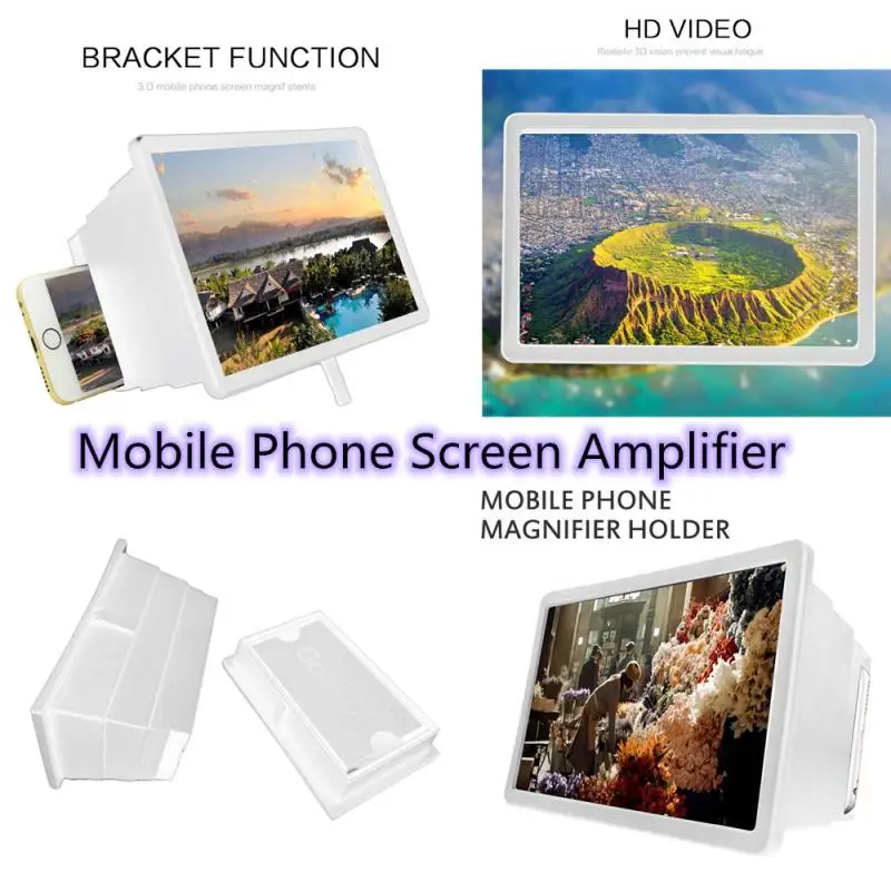

Mobile Phone 3D Screen HD Video Retractable Amplifier Magnifying Glass Stand Bracket Holder Magnifier free drop shipping