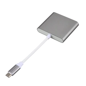Image 5 - HFES Adaptador USB C HDMI USB Tipo C A HDMI Cable USB C HDMI 4K USB C 3 Hub Para for Apple  Aire