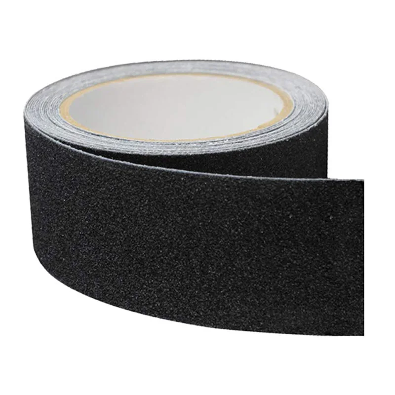 

2Pcs Anti Slip Tape for Stairs Black Grip Tape Traction Grit Non Slip 4 Inches x 32 Feet