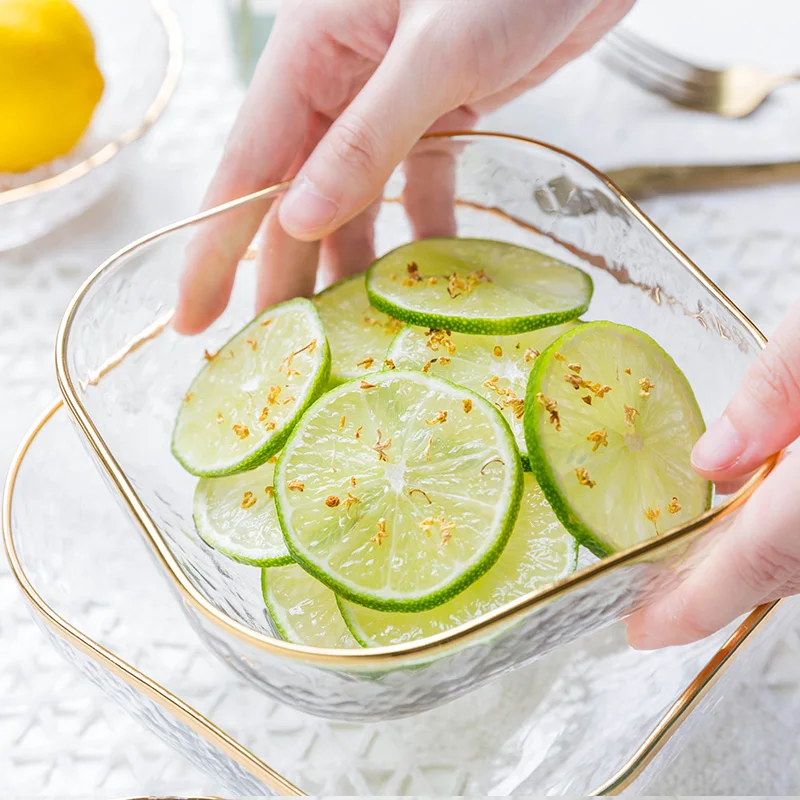 Assiette Queue en Verre Transparent, pio à Dessert, diligence, Filles à  Fruits, Assiettes et Bols à Bordure Dorée de Luxe, Ustensiles Britware,  Restaurant, ix - AliExpress