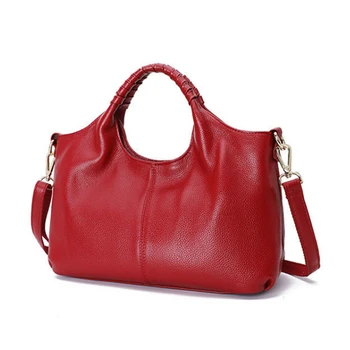 

Genuine Leather Shoulder Bag Luxury Handbags Women Bags Designer Soft Hand Bags Sac A Main Femme Bolsos Mujer High Quality