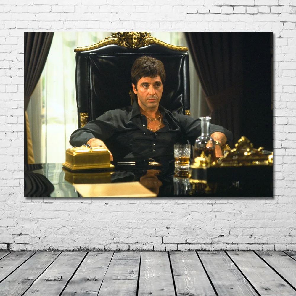 Классическая картина scarface 2 Al Pacino Настенная шелковые холщовые постеры и принты