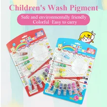 Jincai 12+ 3 DIY гуашь Акварельная краска моющаяся краска пигмент с Палитра кистей 12 цветов нетоксичные детские граффити принадлежности