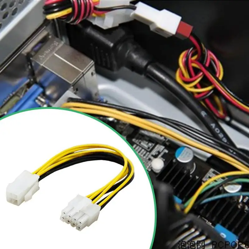 5pcs 10pcs 4 Pin 4Pin to 8 pin 8Pin Motherboard Power Supply Adapter Converter Cable For Bitcoin Miner Antminer Mining