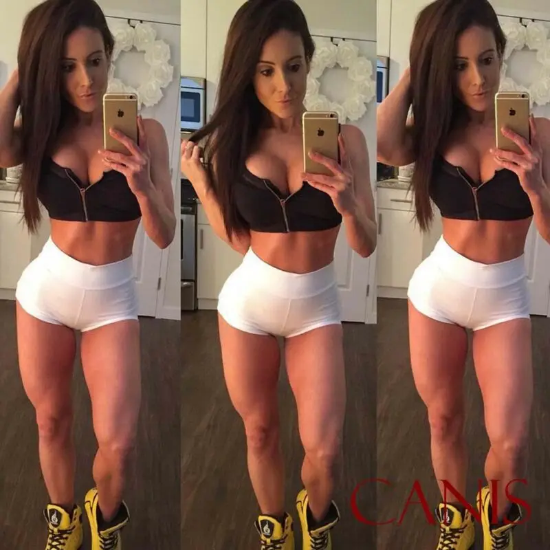 Sexy Women's Sports Shorts Athletic Gym Workout Fitness Solid Color High Waist Yoga Leggings Briefs sports shorts