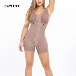 Corset Femme Sleeveless Short Breasted Body Shaper Firm Control High-Thight Shapewear For Women Eye N Hook Fat Burner