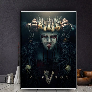 

Poster Vikings Armored Samurai Vintage Wall Art Canvas Painting Nordic Posters And Prints Wall Pictures Living Room Home Decor