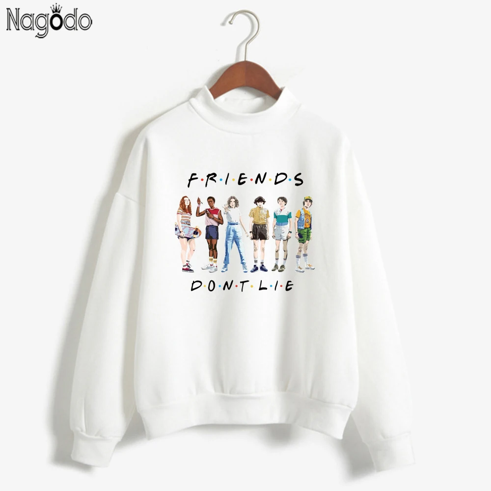 Nagodo friends/Женская толстовка; сезон осень-зима; необычные вещи; sudadera mujer; одежда больших размеров; свитер с высоким воротником; femme