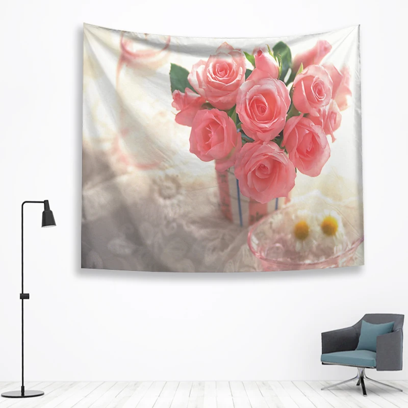 Цветок стены Ttapestry висячие украшения богемный пляжный коврик фермерский дом Декор общежития Мандала гобелены колдовство хиппи