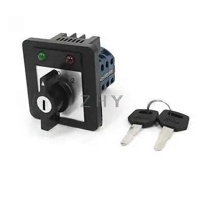 

20A 380-440V 3 Position Key Lock Universal Changeover Rotary Cam Switch