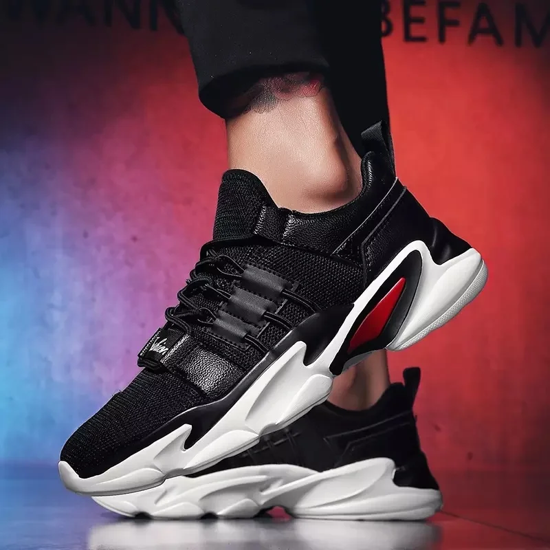 

Autumn New Men's Casual Sneakers Shoes Man Skateboard Shoes Soft Breathable Mens Chunky Sneakers Outdoor Light Sport Shoes
