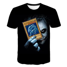 Cool camiseta Joker Heath Ledger Vintage Batman 2 2019 novedad de verano moda suelta fit niños niñas camisetas Marca Ropa
