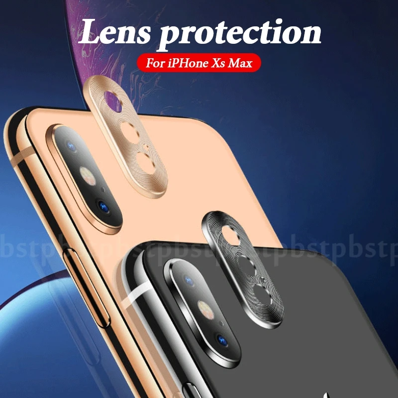 

Plating Aluminum Camera Lens Protector Ring For iPhone XR XS MAX X XS 7 8 Plus Luxury Camera Protective Case Cover Ring Fundas