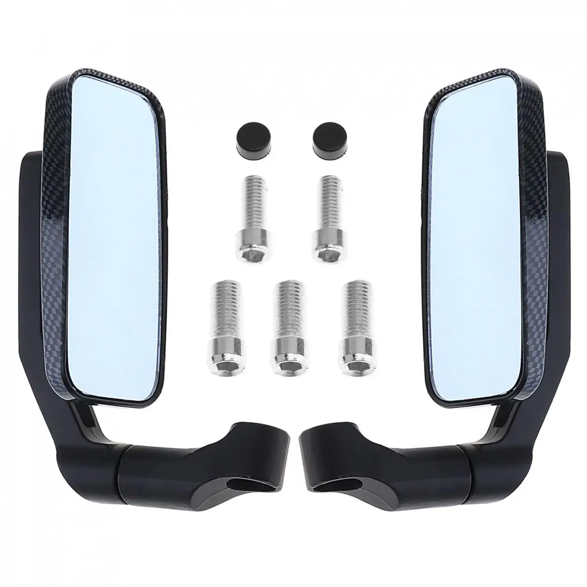2pcs Modified Serpentine Universal Motorcycle Rear view Mirror Motorbike Handlebar Rearview Side Mirrors