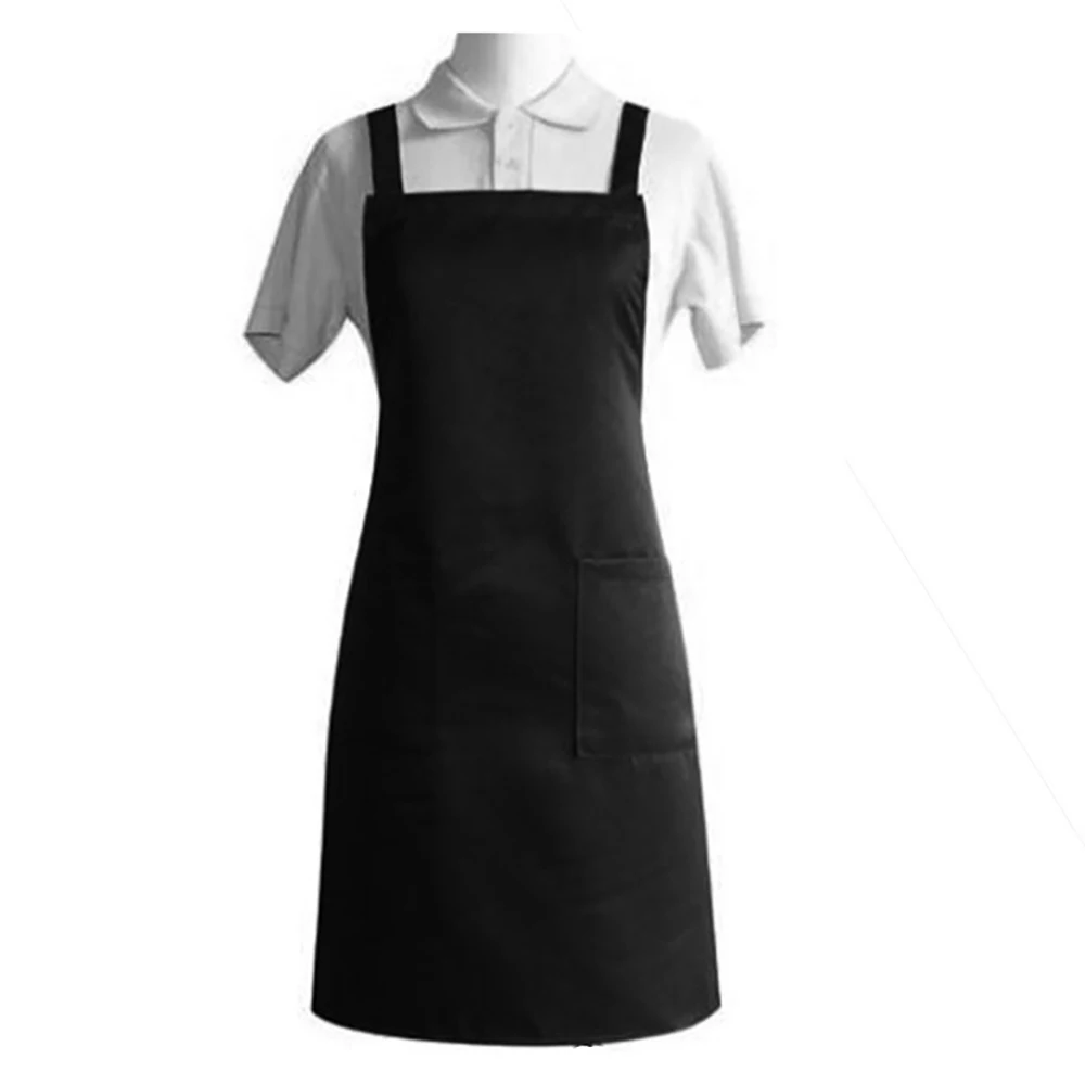 GEEKHOM Kitchen Aprons For Women Men Home Cleaning Black Sleeveless Cooking Apron Chef Waiter BBQ Cook Clean APron