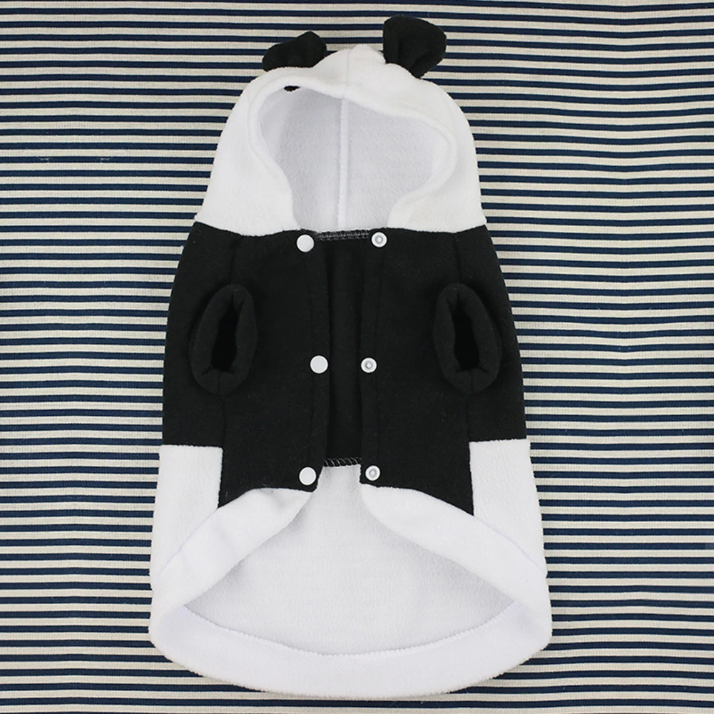 Панда Custome осень зима забавная верхняя одежда косплей мягкий теплый плюшевый Кнопка Одежда для собак товары для животных с шляпой прочный