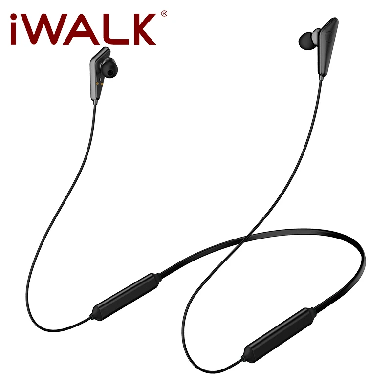 IWALK Bluetooth 5 0 Wireless Headphones Double Charging Wear NO Pain Magnetic Adsorption Storage IPX5 Waterproof Sport Earphones