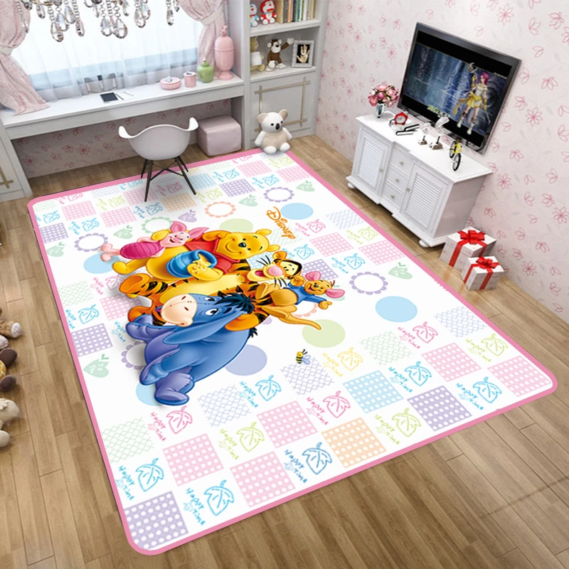 Minnie Mickey Mouse Playmat Carpet Kids Rugs Bedroom Door Mat Kitchen for Living Room Wedding Ceremony