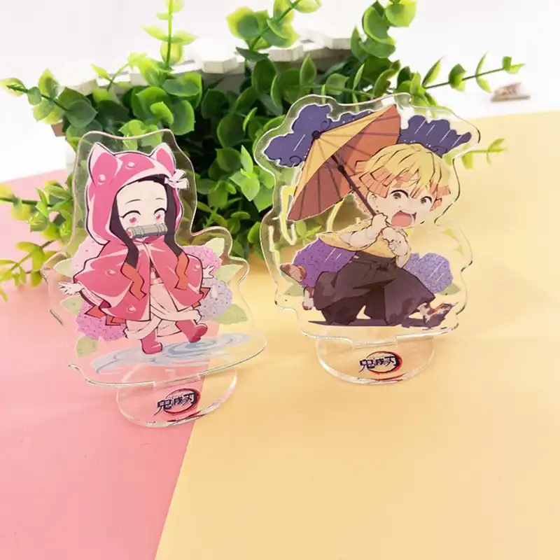 Demon Slayer Kimetsu No Yaiba Nezuko Kamado Tanjirou Cute Acrylic Stand Figure Desktop Decoration Collection Model Toy Stationery Set Aliexpress