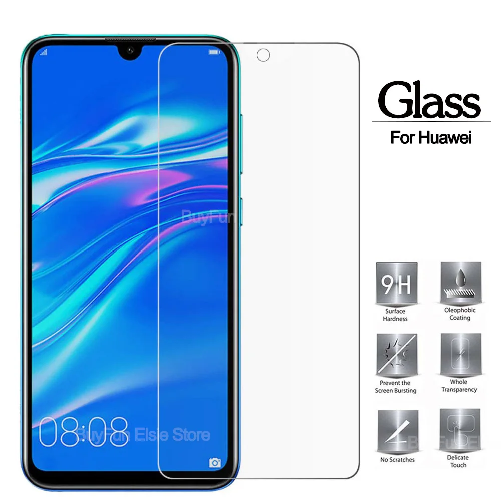 Закаленное стекло для Huawei Y5 Y6 Y7 2019 защитное Honor 10 Lite 10i 8A 8X 8S защита экрана