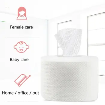 

1 Roll Disposable Facial Towel Non-Woven Cotton Tissue Wet Dry Makeup Tissue