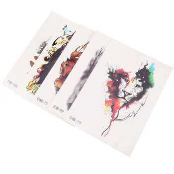

5 Pcs Temporary Tattoos Stickers Fake Body Arm Chest Shoulder Tattoos