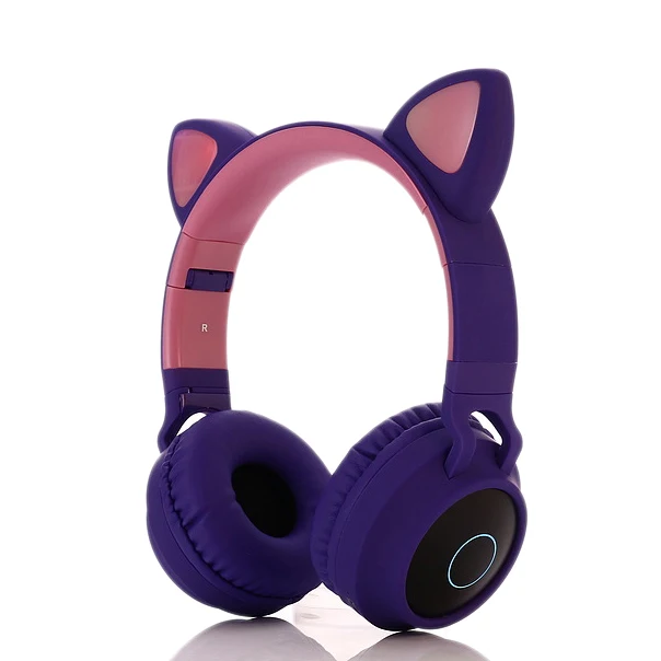 Hot 3C New Gaming LED Headphones Bluetooth 5 0 Young People Kids Headset for Phone PC Laptop Kids HeadphonesTF Card 3 5Mm Plug w