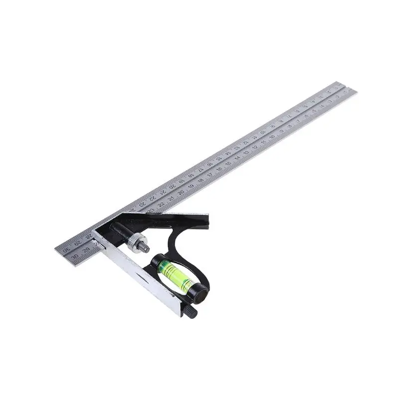 

New Adjustable Sliding Combination Square Ruler Level Measuring Tool 300mm (12") Drop Ship