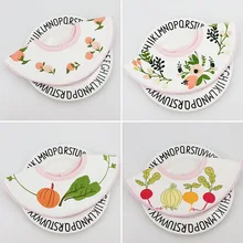 Ins корейский пасторальный стиль круглый Детский Нагрудник слюнявчик полотенце хлопок отрывистый ткань ребенок милый нагрудник с фруктами маленькая принцесса аксессуары