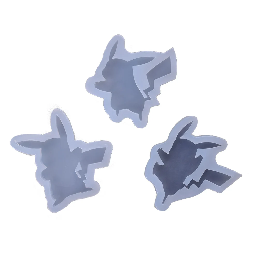 Three Difference Types Cartoon Pikachu Silicone Mold UV Resin Molds DIY Handmade Jewelry Pendant Decorations | Украшения и