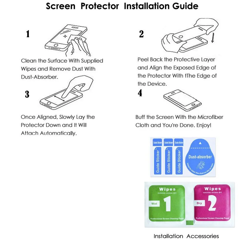 钢化膜安装指导