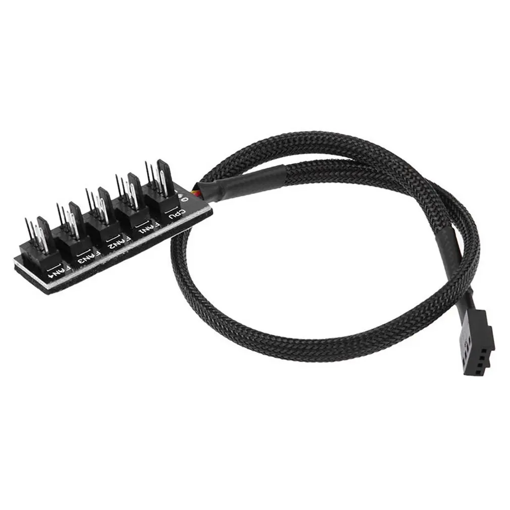 

1 To 5 4-Pin TX4 PWM CPU Cooling Fan/Case Splitter Adapter Braided Power Cable Hub Splitter Adapter 39.5cm Z07 Drop Ship