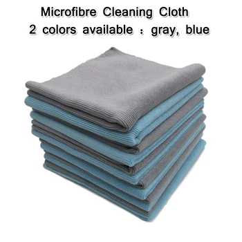 

1pc Car Microfiber Towel Car Wash Polishing Waxing Cleaning Soft High Water Absorption Blue/Gray Microfiber Towel